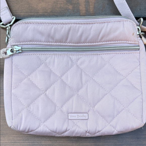 Vera Bradley triple compartment Quilted Crossbody Bag- Dover Mauve - Picture 5 of 10